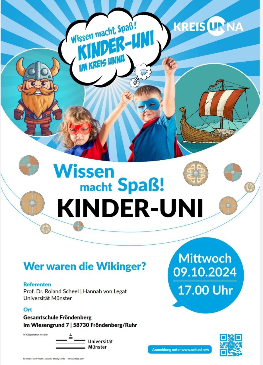 Wilde Kerle oder mutige Seefahrer? Komm zum Kinder-Uni-Vortrag zu den Wikingern