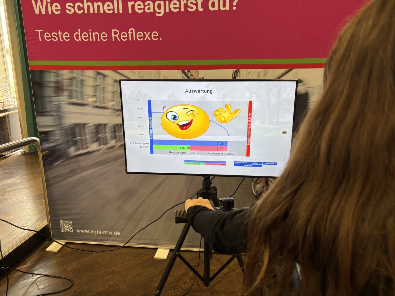 Fit und sicher unterwegs – AGFS-Verkehrssicherheitsaktion am Marie-Curie-Gymnasium Bönen