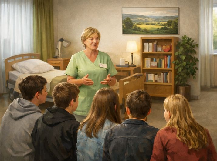 Einblick in ein besonderes Haus: Neuntklässler besuchen das Heilig-Geist-Hospiz in Unna