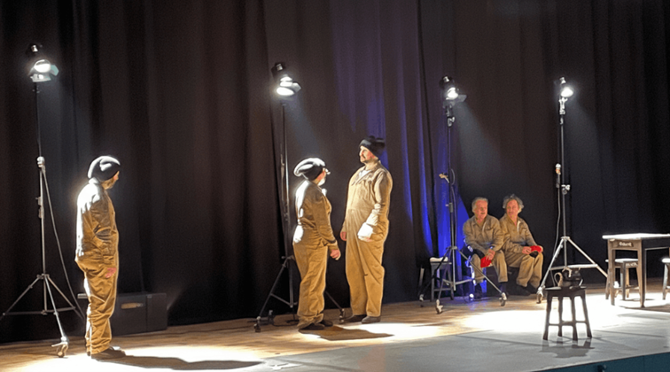 Die Q1 besucht die Aufführung der Komödie „Der zerbrochene Krug“ des Ensembles Szene 10