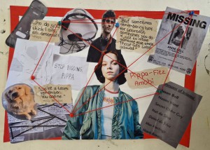 Holly Jackson: "A good girl`s guide to murder" ; Lieblingsromanfigur: Pippa Fitz-Amobi. Künstlerin: Larissa Zöller