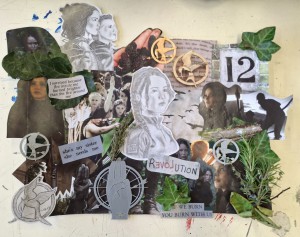 Suzanne Collins: "Die Tribute von Panem - Tödliche Spiele"; Lieblingsromanfigur: Katniss Everdeen. Künstlerin: Lenya Reiter