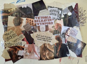 Sarah Prinz: "Dunbridge Academy 2"; Lieblingsromanfigur: Victoria Belhaven-Wynford. Künstlerin: Eva Kissing