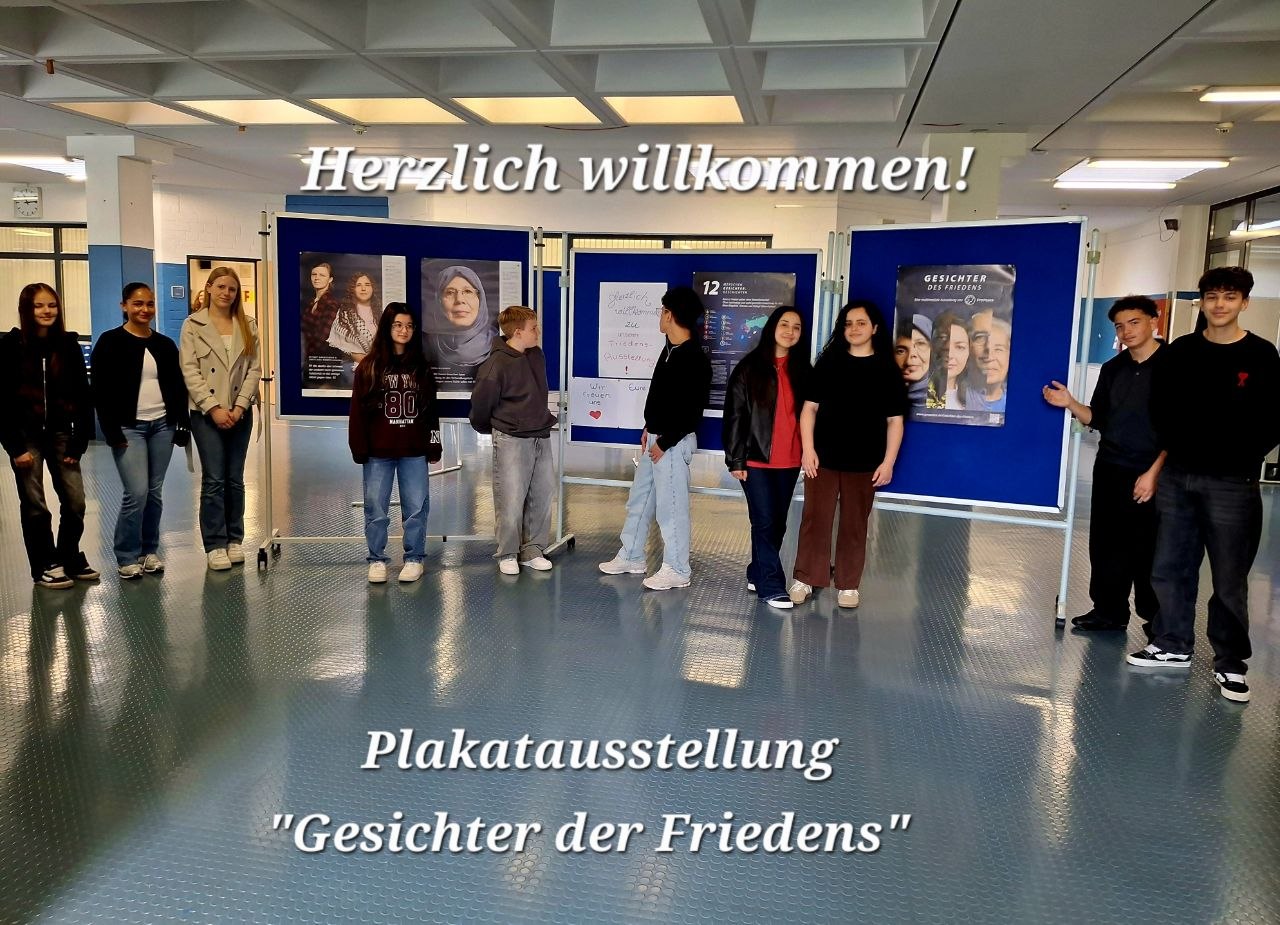 Einladung zur Plakatausstellung „Gesichter des Friedens“