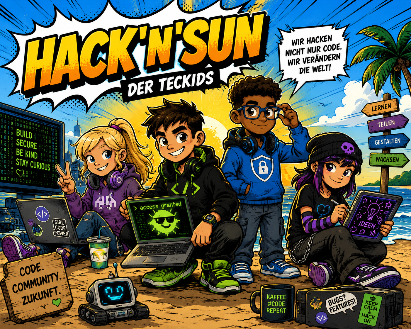Einladung zu MINT-Ferien! Let`s hack mit den TecKids!