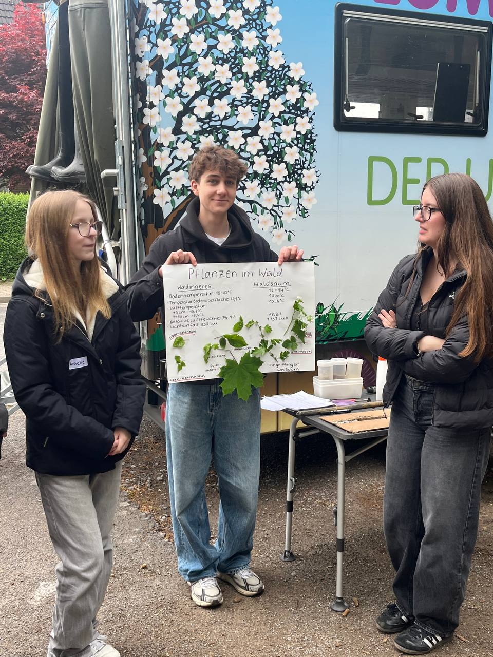 Exkursion des zukünftigen Erdkunde-LKs zum mobilen Lumbricus-Klassenzimmer