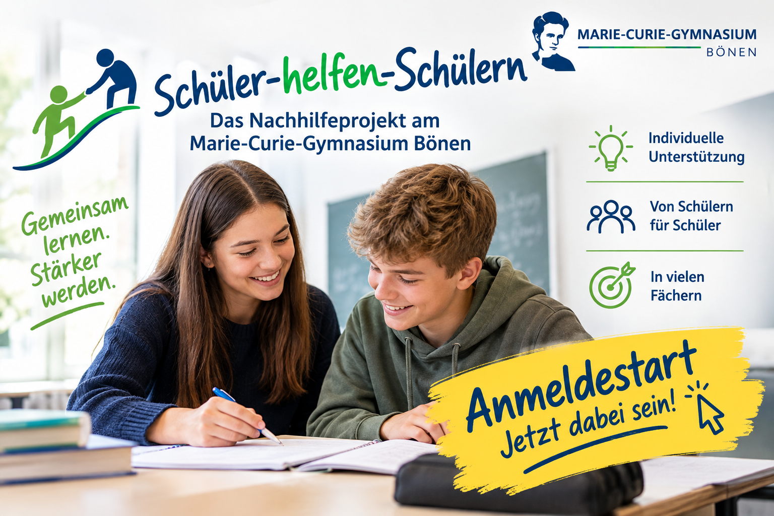 Schüler helfen Schülern – Herzlich willkommen beim Schülernachhilfeprojekt!
